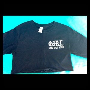 Crop top long sleeve